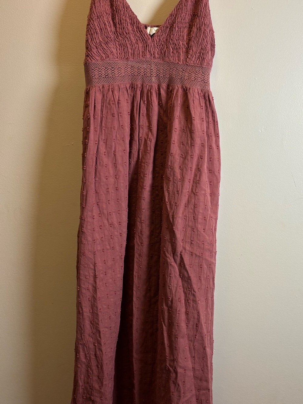 Women’s Mauve Textured Maxi Sim and Sam dress